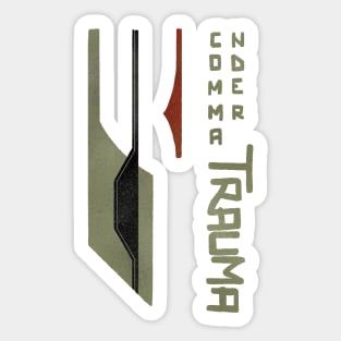 Commander Trauma Sticker